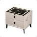 Mesa de Cabeceira Inteligente Branca Com Digital White Arrow