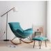 Poltrona de Balanço Easy Cozy Cor:verde White Arrow