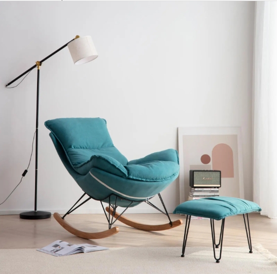 Poltrona de Balanço Easy Cozy Cor:verde White Arrow