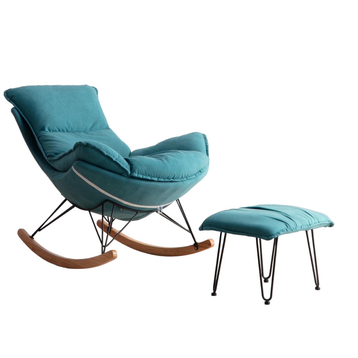 Poltrona de Balanço Easy Cozy Cor:verde White Arrow