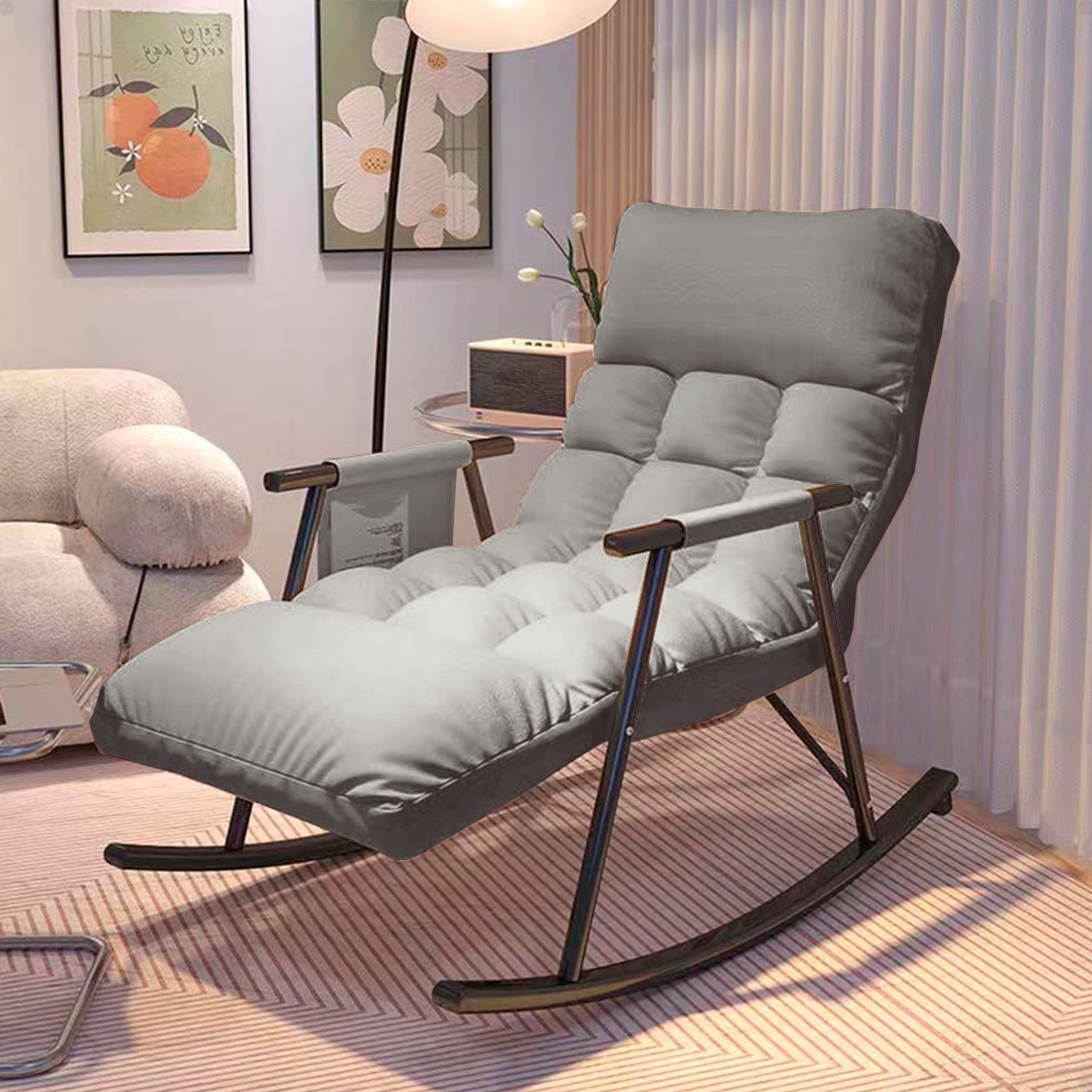 Poltrona de Balanço Lazy Cinza