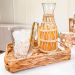 2 Garrafas de Vidro Wolff com Sisal 800ml para Água Suco Leite Decoradas Fibras Naturais