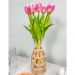 2 Garrafas de Vidro Wolff com Sisal 800ml para Água Suco Leite Decoradas Fibras Naturais