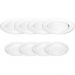 4 Pratos Sobremesa 20cm e 4 Sousplat 32cm Cristal Linha Pearl Wolff para Servir
