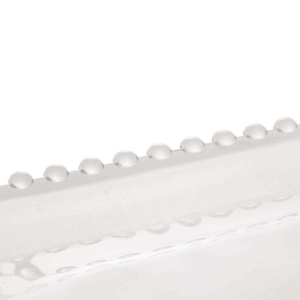 4 Travessas de Cristal Pearl Wolff 30x15x2cm Servir Salgados Doces Decorativas