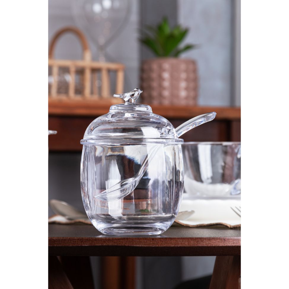 Açucareiro Bird Transparente