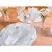 Aparelho de Jantar 12 Peças Pearl Wolff Cristal para Servir Mesa Posta Transparente