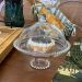 Boleira Wolff Prato para Queijo 19,5cm Cristal com Pé e Tamp