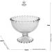 Conjunto 6 Taças de Cristal Pearl Sobremesa Wolff 200ml Mesa Posta Relevo Incolor