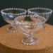 Conjunto 6 Taças de Cristal Pearl Sobremesa Wolff 200ml Mesa Posta Relevo Incolor