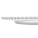 Conjunto Sousplat e Prato Raso 28cm em Cristal Pearl Wolff Transparente Mesa Posta
