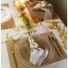 Conjunto Sousplat e Prato Raso 28cm em Cristal Pearl Wolff Transparente Mesa Posta