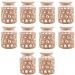 Kit 10 Potes Herméticos Vidro com Sisal Tampa Madeira Wolff