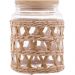 Kit 10 Potes Herméticos Vidro com Sisal Tampa Madeira Wolff