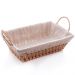 Kit 15 Cestas para Servir Pães 29x19x12cm Restaurantes Forro Tecido Wolff Frutas Decoração