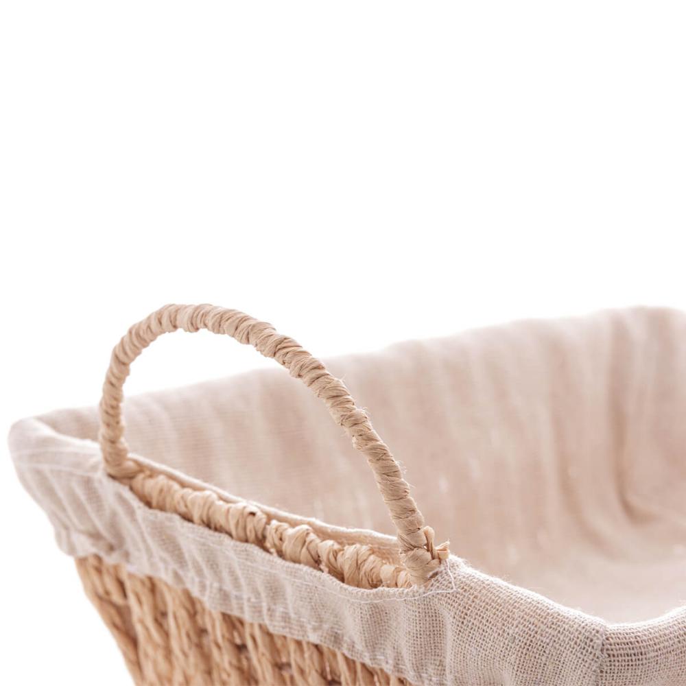 Kit 15 Cestas para Servir Pães 29x19x12cm Restaurantes Forro Tecido Wolff Frutas Decoração