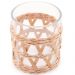 Kit 24 Copos de Vidro Baixos Wolff Sisal 320ml Pousadas Hotéis Restaurantes Mesa Posta