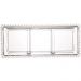 Kit 6 Petisqueiras Cristal Wolff Pearl 3 Divisórias 30x13cm