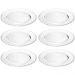 Kit 6 Sousplat de Cristal Wolff 32cm Lugar Americano Redondo