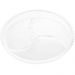 Kit 8 Petisqueiras De Cristal 23cm Wolff Pearl 3 Divisórias Doces Aperitivos Mesa Posta