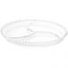 Kit 8 Petisqueiras De Cristal 23cm Wolff Pearl 3 Divisórias Doces Aperitivos Mesa Posta