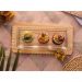 Kit 8 Travessas Cristal Pearl Wolff 30x13x3cm para Servir Frios Pães Doces Retangular Bandeja
