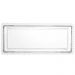 Kit 8 Travessas Cristal Pearl Wolff 30x13x3cm para Servir Frios Pães Doces Retangular Bandeja