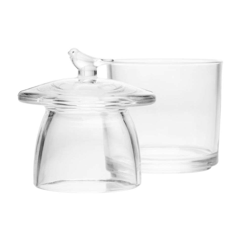 Manteigueira Francesa Bird Transparente