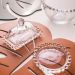 Manteigueira Wolff Pearl com Tampa Porta Manteiga de Cristal Pérolas 11cm Mesa Posta