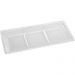 Petisqueira Cristal Wolff Pearl 3 Divisórias 30x13cm Incolor Petisco Relevo Mesa Posta