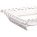 Petisqueira Cristal Wolff Pearl 3 Divisórias 30x13cm Incolor Petisco Relevo Mesa Posta