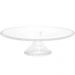 Porta Bolo Cristal com Pedestal Wolff Pearl 31x11cm Boleira Redonda Doces Sobremesas