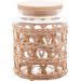 Pote Hermético Vidro com Sisal Tampa Madeira Wolff 750ml Por