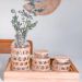 Pote Hermético de Vidro Tampa Madeira e Sisal 350ml Redondo Mantimentos Wolff