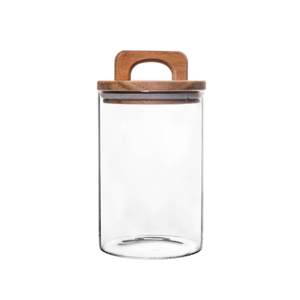Pote para Mantimentos Acácia Transparente 1 L