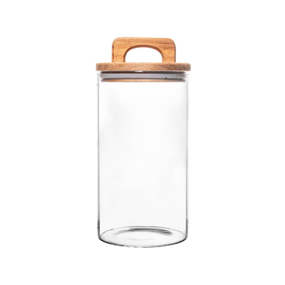 Pote para Mantimentos Acácia Transparente 1,25 L