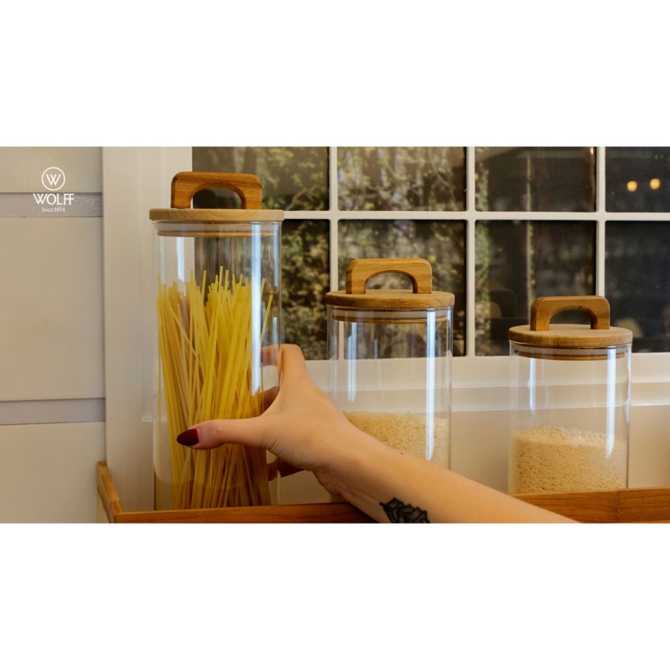 Pote para Mantimentos Acácia Transparente 1,7 L