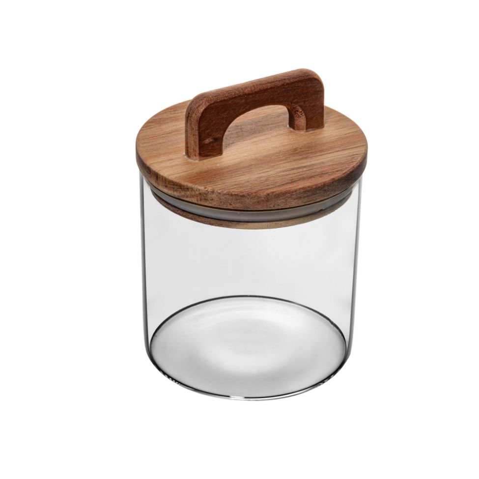Pote para Mantimentos Acácia Transparente 700 ml