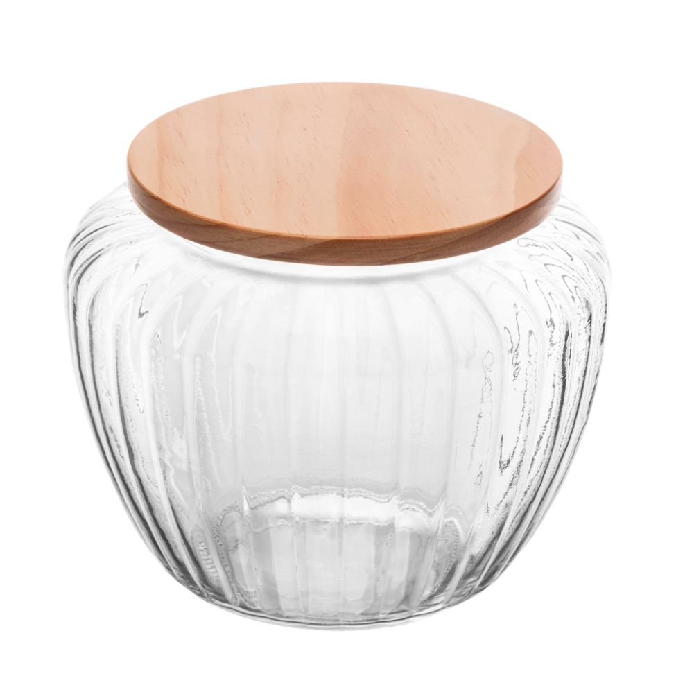 Pote para Mantimentos Pinus Transparente 1,3 L