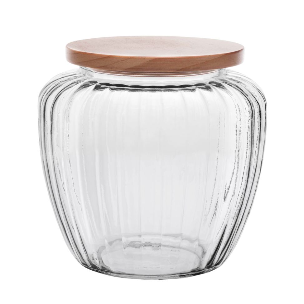 Pote para Mantimentos Pinus Transparente 1,3 L