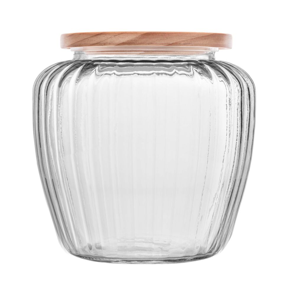 Pote para Mantimentos Pinus Transparente 1,3 L