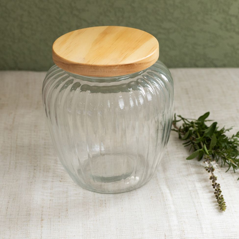 Pote para Mantimentos Pinus Transparente 2,4 L