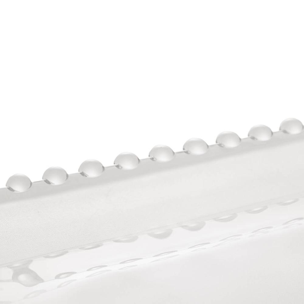 Travessa Oval de Cristal Pearl Wolff 30x15x2cm para Mesa Pos