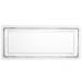 Travessa Retangular em Cristal Wolf Pearl 30x13x3cm Bandeja Decorativa para Servir