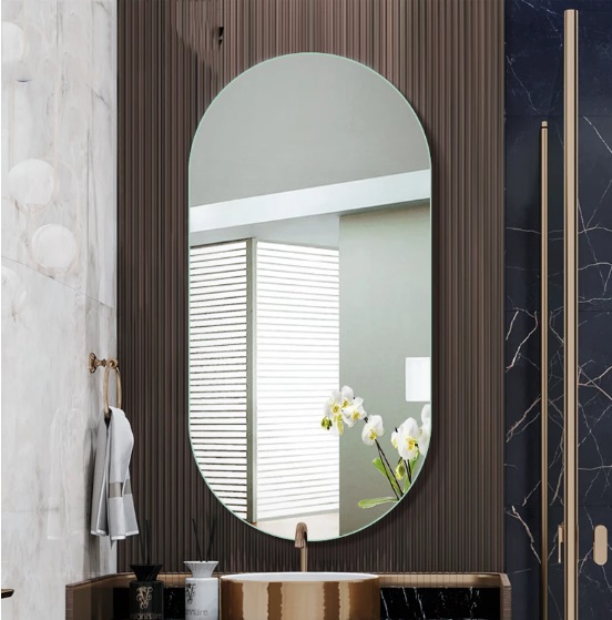 Espelho Decorativo Lapidado Oval 50x80cm