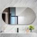Espelho Decorativo Lapidado Oval 50x80cm