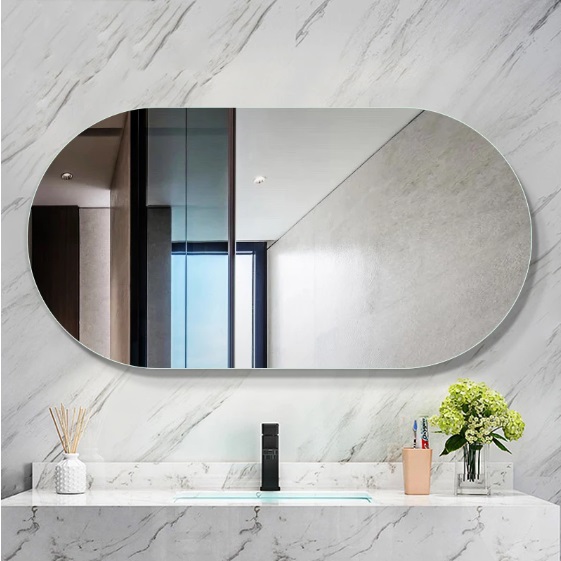 Espelho Decorativo Lapidado Oval 50x80cm