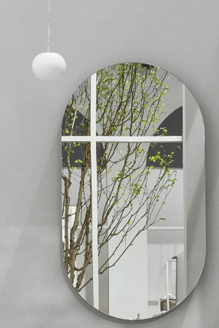 Espelho Decorativo Lapidado Oval 50x80cm