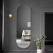 Espelho Decorativo Lapidado Oval 60x150cm
