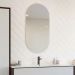 Espelho Decorativo Lapidado Oval 60x150cm